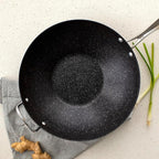 Nordic Ware Basalt Aluminized Steel Spun Wok, Ceramic Coating - Image 6