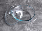 Clear Round Glass Casserole - Image 4