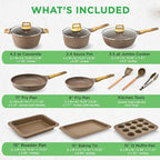 NutriChef 22‑Piece Non‑Stick Ceramic Pots and Pans Set – - Image 3