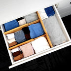 Utoplike Bamboo Dresser Drawer Dividers, Spring Loaded, Works in Kitchen - Image 4