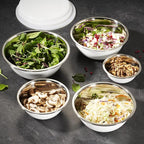 WHYSKO Stainless Steel Mixing Bowl Set, 10 Piece Stainless Steel Mixing Bowls - Image 4