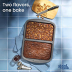 GoodCook Everyday Divided Baking Pan 1.5-Inch Deep 2-Section Non-Stick - Image 8