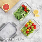 HOMBERKING 24pc Borosilicate Glass Food Storage Containers - Image 2