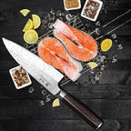 imarku 7 Inch Deba Knife, Ultra Sharp Sushi Knife, Ultimate Japanese Kitchen - Image 2