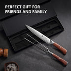 YOTSUBA Japanese Carving Knife and Fork Set, Razor-Sharp German Stainless Steel - Image 8