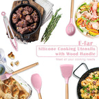 E-far Silicone Cooking Utensils Set, 10-Piece Kitchen Utensils Set - Image 7