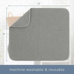 S&T INC. Dish Drying Mat, 16” x 18”, Absorbent Microfiber Kitchen Counter Mat - Image 6