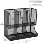 Mind Reader Multipurpose Countertop Organizer, Office Breakrooms, Cup and - Image 3