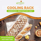 Spring Chef 11.5 x 16.5 Inch Stainless Steel Cooling Racks - Image 2