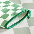 Ohocut Green Checkered Oven Mitts Heat Resistant, Vintage Retro Checkerboard - Image 7