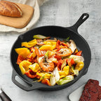 Cast Iron Skillet 3-Piece Set, Heavy-Duty Pre-Seasoned Pan Cookware Set - Image 8