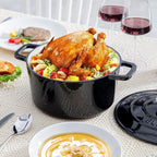 Velaze 6 QT Enameled Cast Iron Dutch Oven, Dual Handles Dutch Oven Pot - Image 7