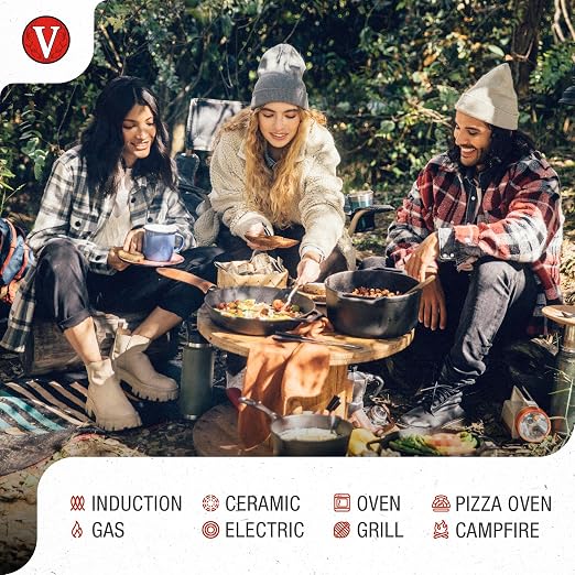 Victoria 4-Inch Cast Iron Skillet, Pre-Seasoned Cast Iron Frying Pan - Image 3