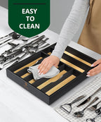 ROYAL CRAFT WOOD Luxury Bamboo Kitchen Drawer Organizer - Image 9
