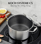 KOCH SYSTEME CS Triply Stainless Steel Pot 6 Quart, Nonstick Hybrid 18/10 - Image 6