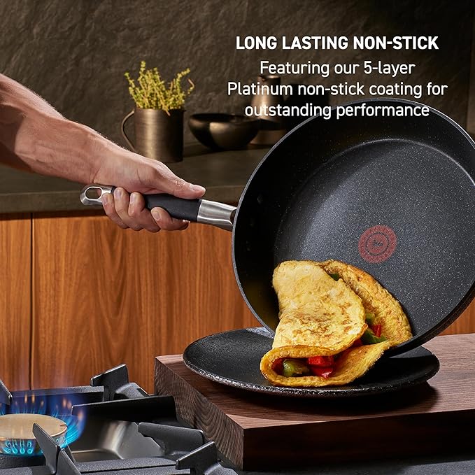 T-Fal Stone Force Platinum Non Stick Fry Pan 12 Inch, Oven Broiler Safe 400°F - Image 3