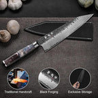 8.27 Inch Japanese Kiritsuke Chef Knife - Image 5