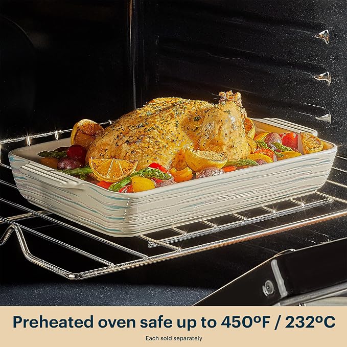 Pyrex 4QT Rectangular Ceramic Baking Dish, Casserole Dish - Image 7