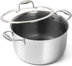 MICHELANGELO Tri-ply Stainless Steel Stock Pot, 8-Quart Stockpot by Michelangelo