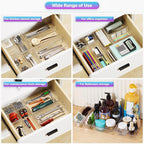 15 PCS Clear Plastic Drawer Organizer Set - Image 7