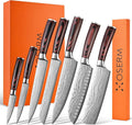 Gift-Ready Knife Set, Japanese Style 8-Piece Kitchen Knife Set by Unknown