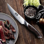 HOSHANHO Steak Knives Set of 6, Ultra Sharp 4.5 Inch Serrated Steak Knife Set - Image 6