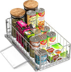 Simple Houseware Pull-Out Cabinet Sliding Basket Organizer, 17.2" D x 9.7" W x - Image 5