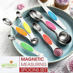 Spring Chef Stainless Steel Magnetic Measuring Spoons Set of 8 - Image 7