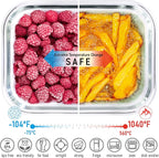 Set of 4 Stackable Space-Saving Nesting Glass Containers - Image 4