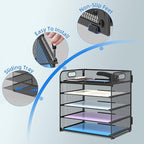 Supeasy 5 Trays Paper Organizer Letter Tray - Image 3