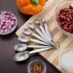 Spring Chef Stainless Steel Measuring Spoons Set of 7, Oval Metal Teaspoon & - Image 6