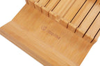 Utoplike In-drawer Knife Block Bamboo Kitchen Knife Drawer Organizer Large - Image 8