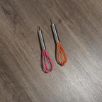 Mini Whisks 6 inch 2Pcs Stainless Whisk+silica gel, Hand Egg Mixer - Image 4