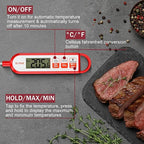 GLVSAE Digital Meat Thermometer Instant Readings in 1-2 Seconds Food Thermometer - Image 4