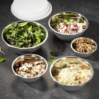 WHYSKO Stainless Steel Mixing Bowl Set, 10 Piece Stainless Steel Mixing Bowls - Image 4