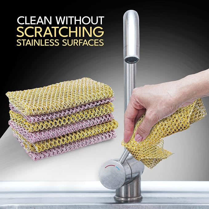 Heavy Duty Dish Scrubbers, Non-Scratch Scouring Pads - Image 8
