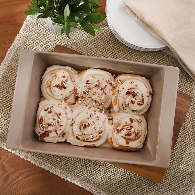 Gibson Elite 2.75-Quart 13.5" x 8.5" Stoneware Baking Dish - Image 5