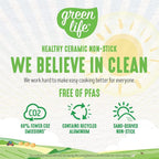 GreenLife Artisan Healthy Ceramic Nonstick, 5QT Saute Pan Jumbo Cooker - Image 3