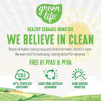 GreenLife Non Stick Fry Pan Set, Non-Toxic PFAS-Free Ceramic Skillets, - Image 10