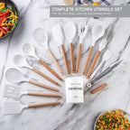 Country Kitchen Non Stick Silicone Utensil Set - Image 2