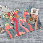 Flamingo Flowers Dish Drying Mat 18x24 Inch, Microfiber Absorbent Fast Dry Mat - Image 7