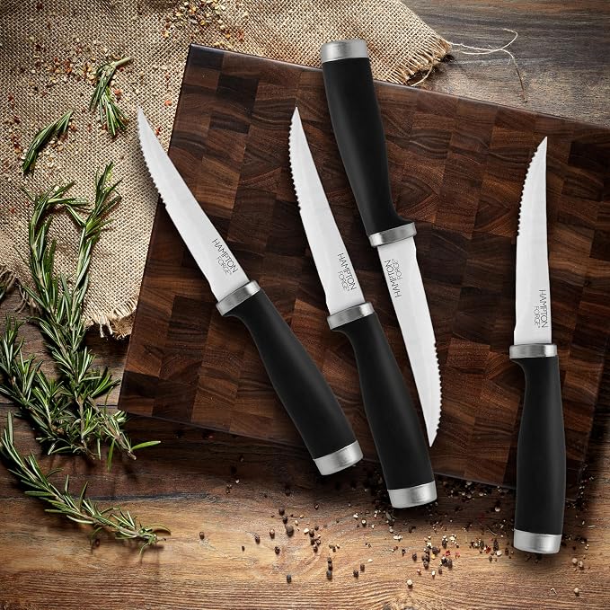 Hampton Forge Epicure–4PieceSteak KnifeSet–Black - Image 3