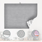 Black White Dahlia Dish Drying Mat - Image 4