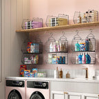 5 Tier Closet Hanging Organizer, Clothes Hanging Shelves - Image 5