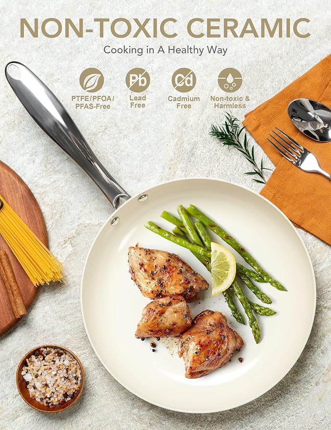 MICHELANGELO 10 Inch Frying Pan - Image 2
