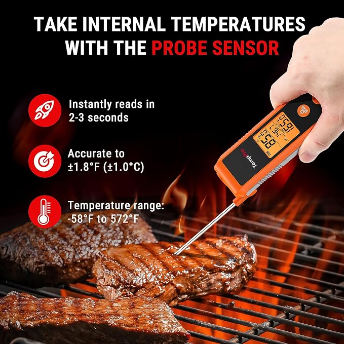 TempPro TP420 2-in-1 Instant Read Thermometer - Image 3