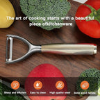 KULUNER Luxury Y-Type Vegetable Peeler – 24K Gold Plated Handle, 304 Stainless - Image 5