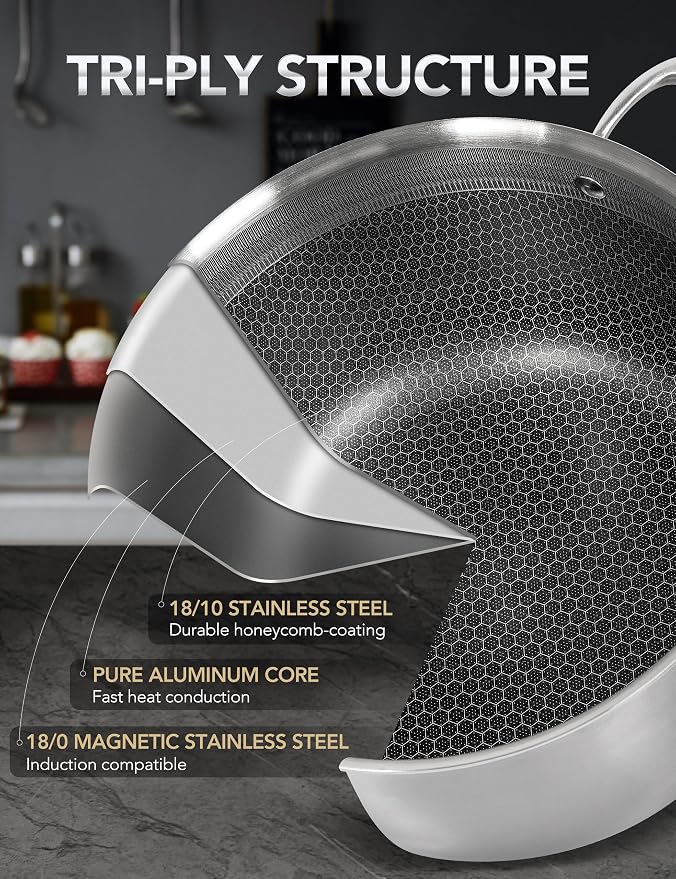 MICHELANGELO Tri-ply Stainless Steel Stock Pot - Image 4