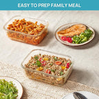 Vtopmart 2Pack 1860ml/63oz Large Glass Storage Containers - Image 4