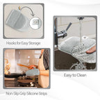 Casa Platino Heat Resistant Oven Mitts & Potholders, 4-Piece – Oven Mitt and - Image 6
